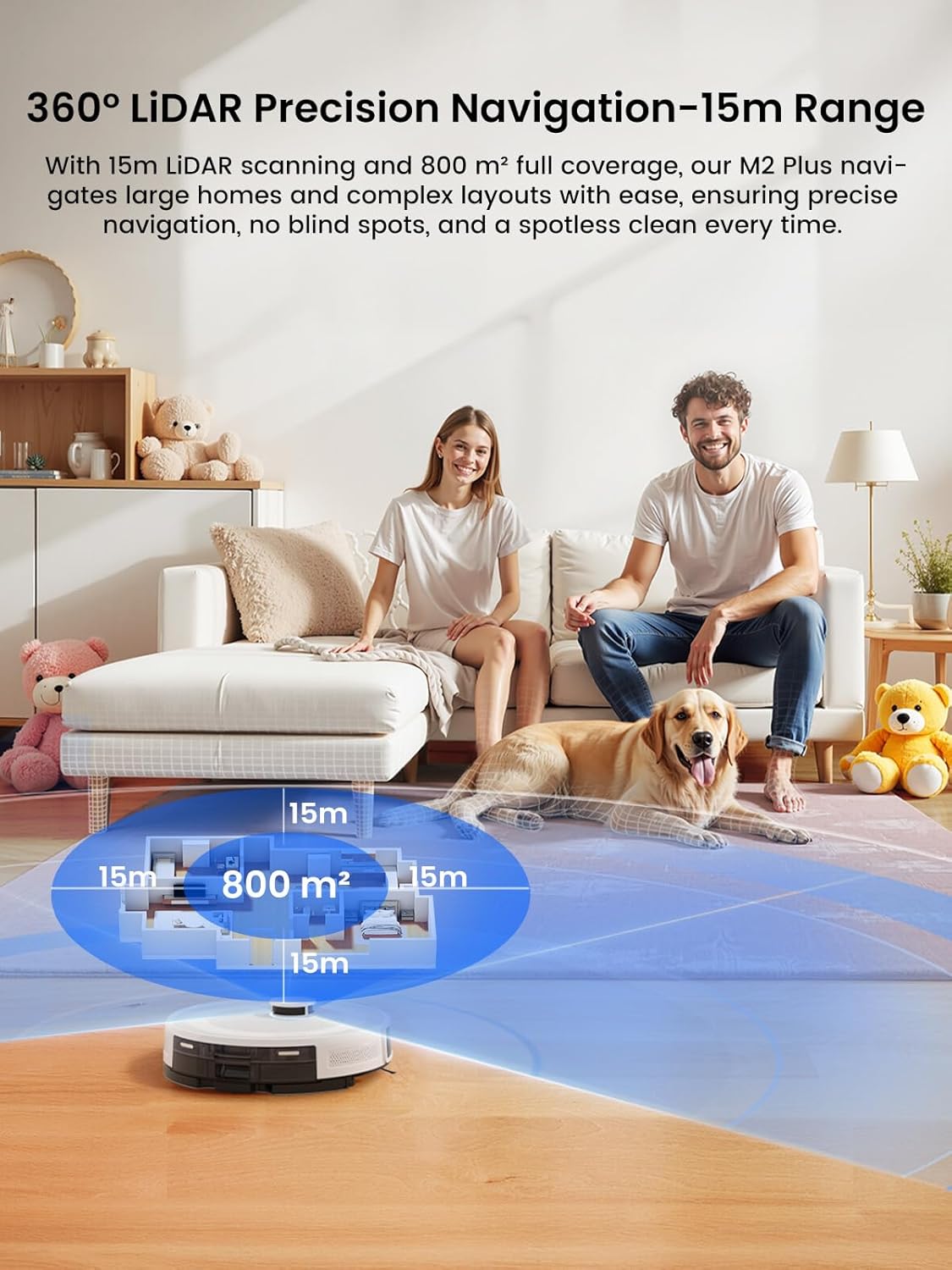 Lefant LiDAR Robot Vacuum with Smart Navigation & Self-Emptying - 6000Pa Suction, App-Controlled, Carpet Detection & More 🧹💡