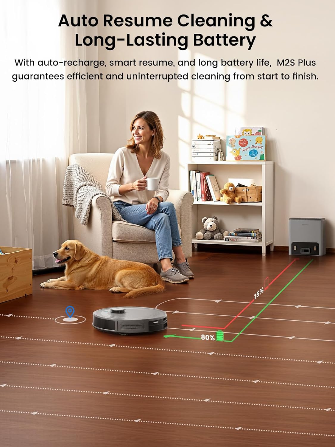 Self-Emptying Robotic Vacuum – Multi-Floor Cleaning, Smart Mapping, & Quiet Operation 🤖✨