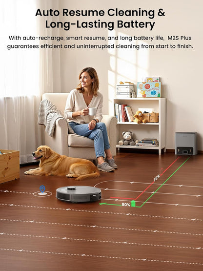 Self-Emptying Robotic Vacuum – Multi-Floor Cleaning, Smart Mapping, & Quiet Operation 🤖✨