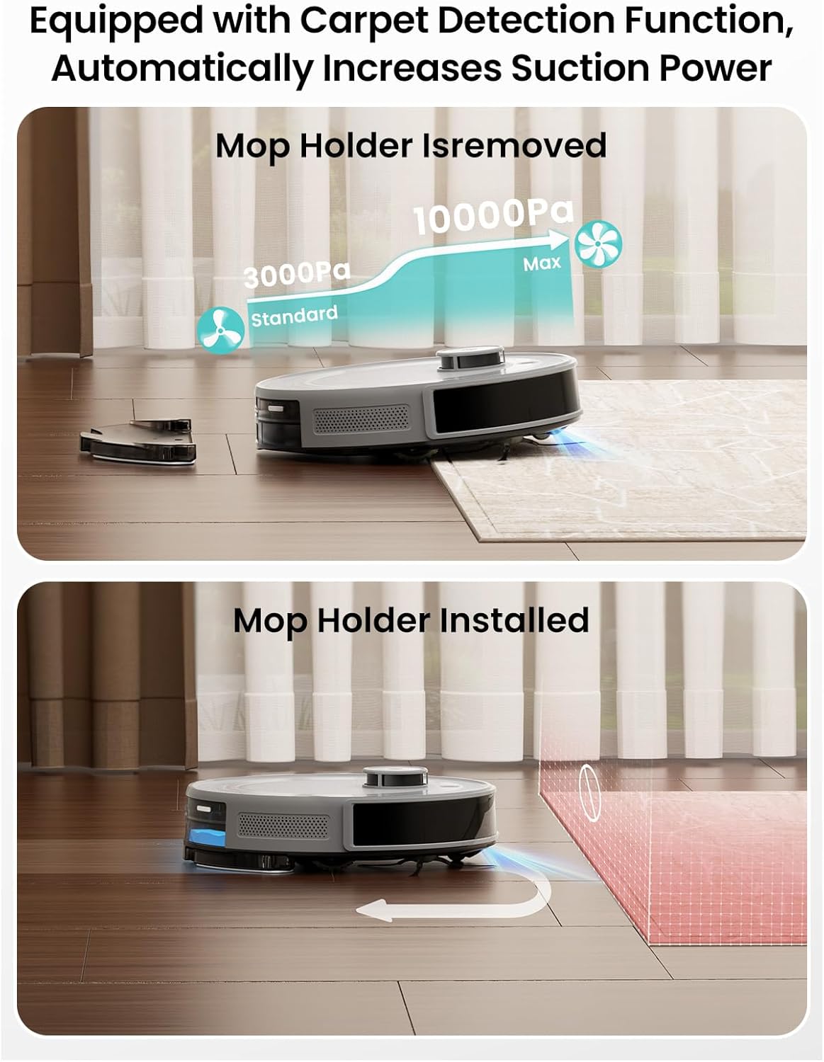 Self-Emptying Robotic Vacuum – Multi-Floor Cleaning, Smart Mapping, & Quiet Operation 🤖✨