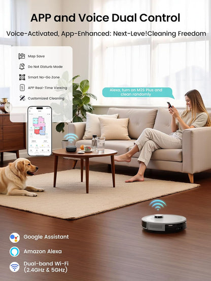 Self-Emptying Robotic Vacuum – Multi-Floor Cleaning, Smart Mapping, & Quiet Operation 🤖✨