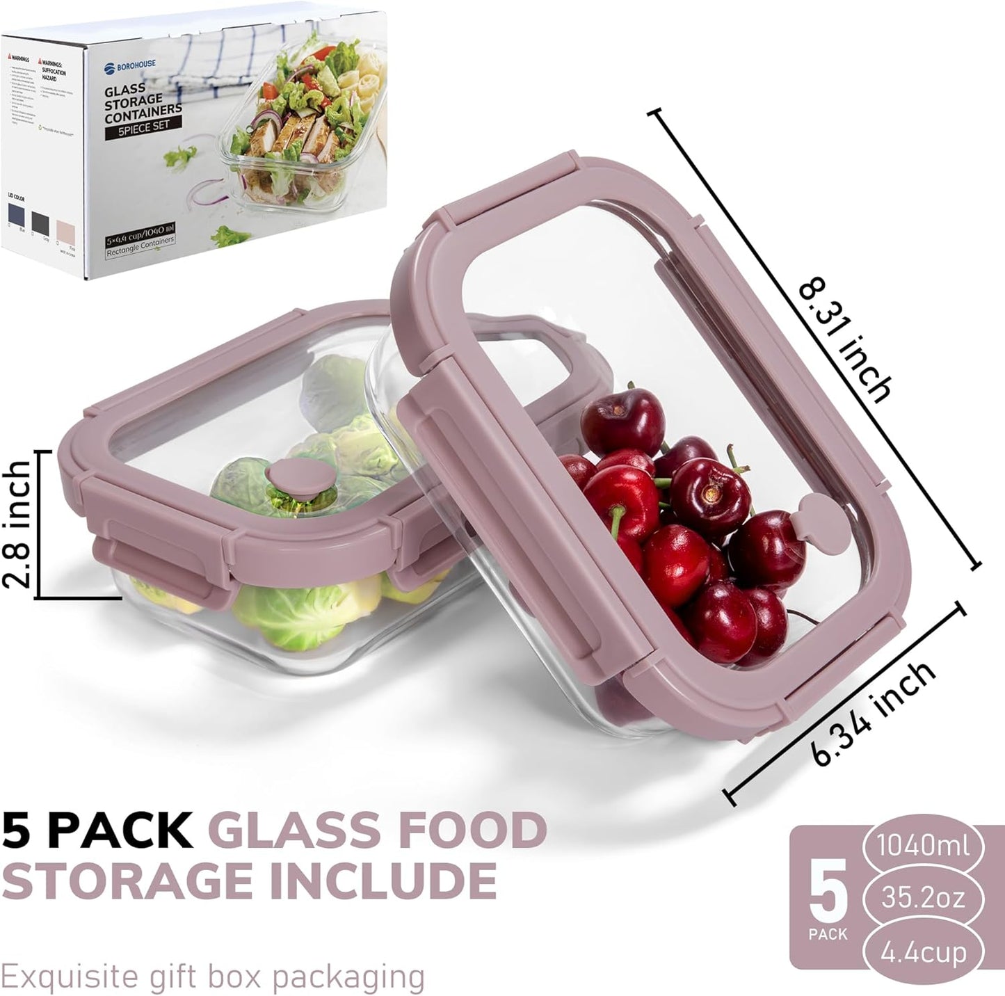 11-Pack Glass Storage Containers – Airtight Lids, Leak-Proof, Perfect for Meal Prep & Organizing 🥗🍲
