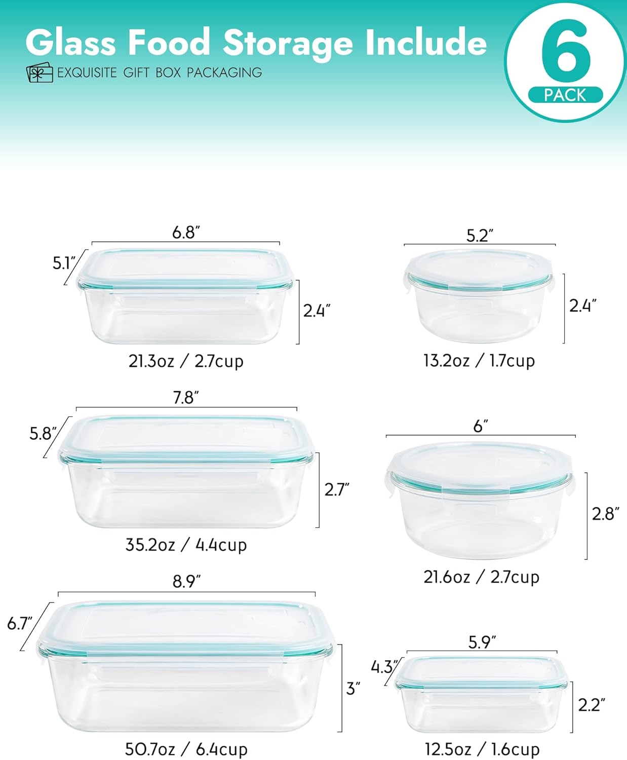 11-Pack Glass Storage Containers – Airtight Lids, Leak-Proof, Perfect for Meal Prep & Organizing 🥗🍲