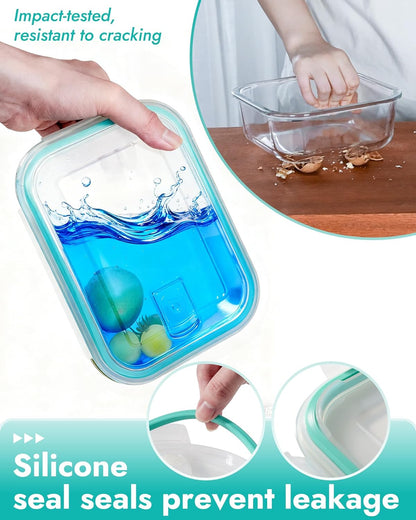 11-Pack Glass Storage Containers – Airtight Lids, Leak-Proof, Perfect for Meal Prep & Organizing 🥗🍲