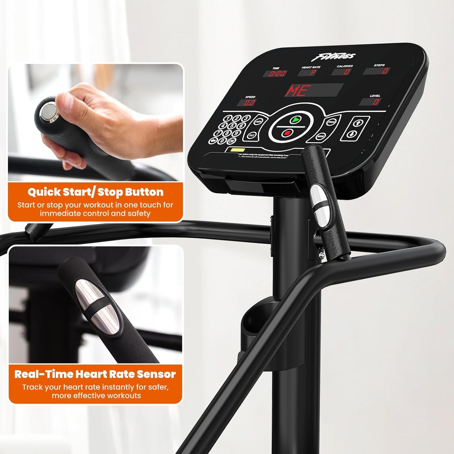 Commercial Stair Climber Machine - Heavy Duty for Cardio & Leg Workouts 💪 | Adjustable Resistance, High Capacity 🏋️‍♂️ | Perfect for Home & Gym Use