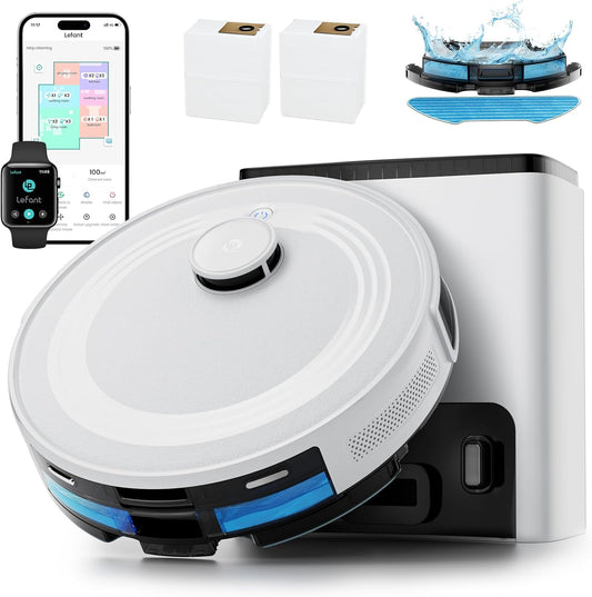 Lefant M2 Plus Self-Emptying Robot Vacuum – Smart LiDAR Mapping, Powerful Suction & Hands-Free Cleaning 🤖✨
