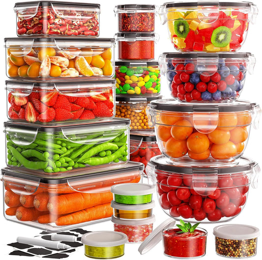 Airtight Food Storage Containers - Leak-Proof & Moisture-Proof, Ideal for Kitchen, Office, Travel