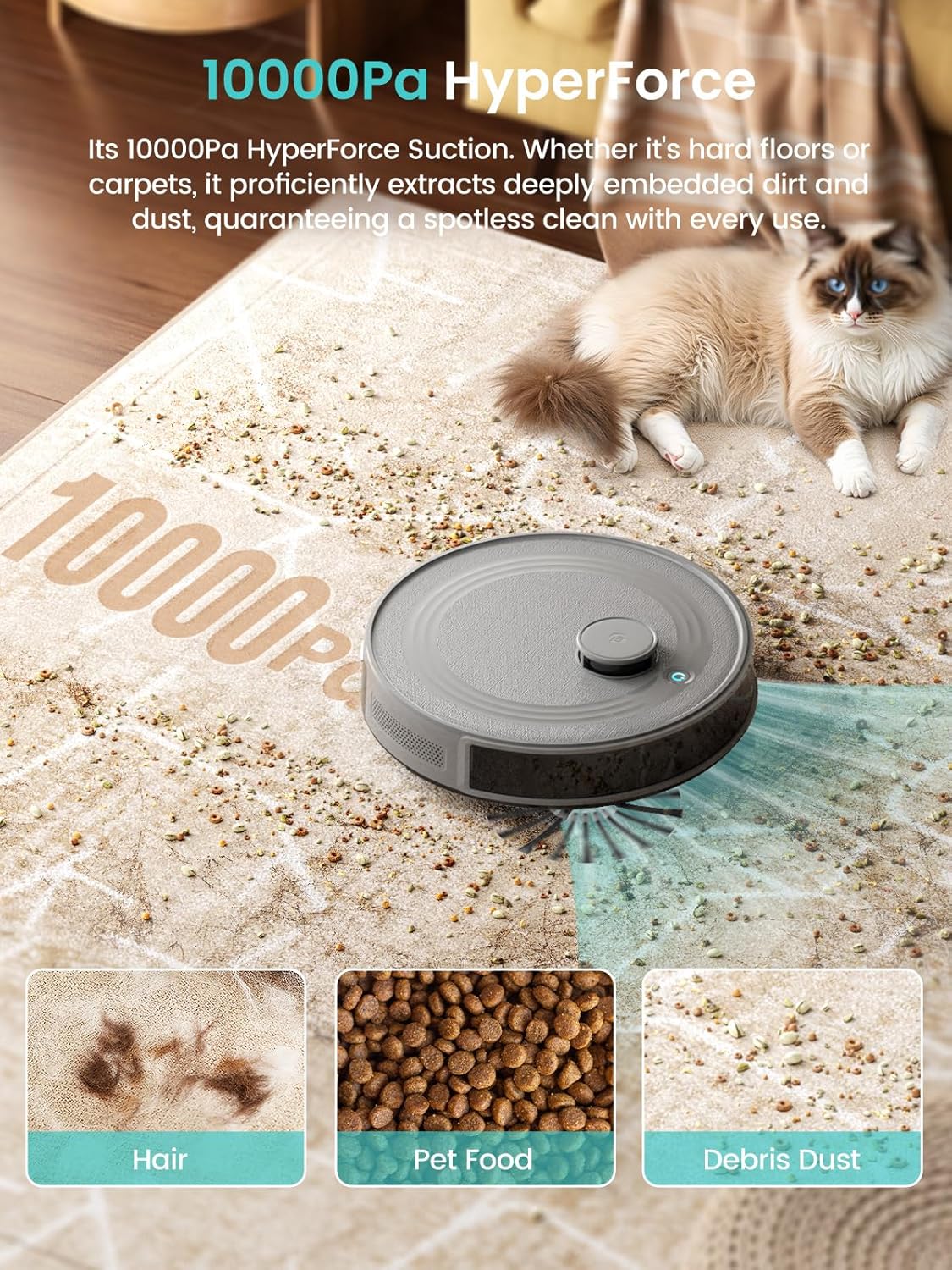 Self-Emptying Robotic Vacuum – Multi-Floor Cleaning, Smart Mapping, & Quiet Operation 🤖✨